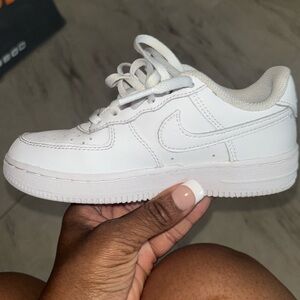 White Air Force one size 12c kids great condition worn twice